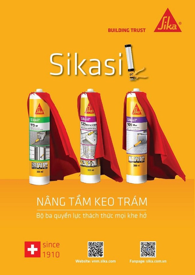 Có thể bạn chưa biết bộ 3 quyền lực keo trám khe | Sika tại Hà Tĩnh