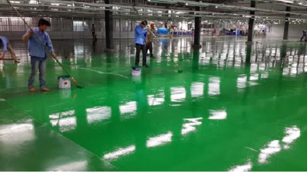 Ưu nhược điểm của sơn sàn epoxy hệ lăn