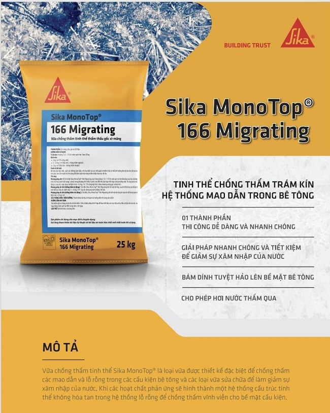 Sika MonoTop-166 Migrating