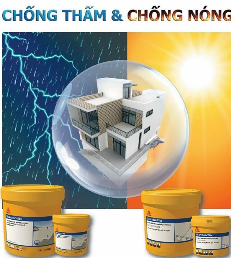 Ưu điểm nổi bật của Sika trong chống nóng