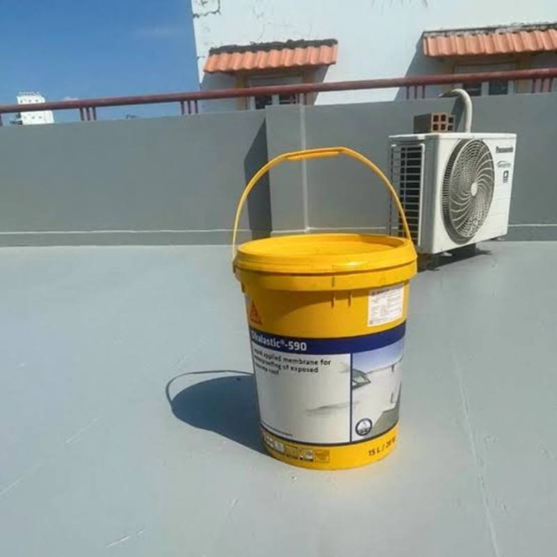 Quy trình thi công chống thấm sàn mái bằng Sikalastic 590