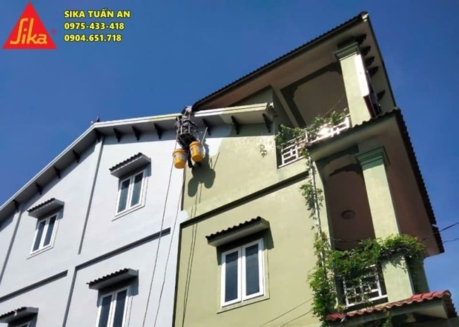 thi công chống thấm tường ngoài hạn chế tác động của nắng mưa