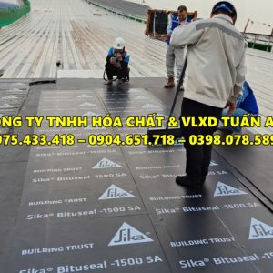 thi công chống thấm với sikabituseal 1500 SA Smooth Top